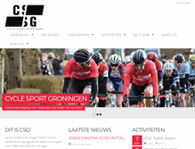 Tablet Screenshot of cyclesportgroningen.nl